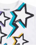 T-shirt bianca in maglia da bambina Collezione Summer Vibes