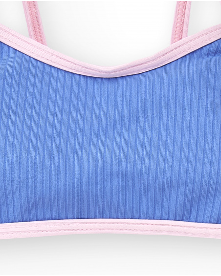 Bikini rosa blu da bambina Collezione Carnet De Voyage