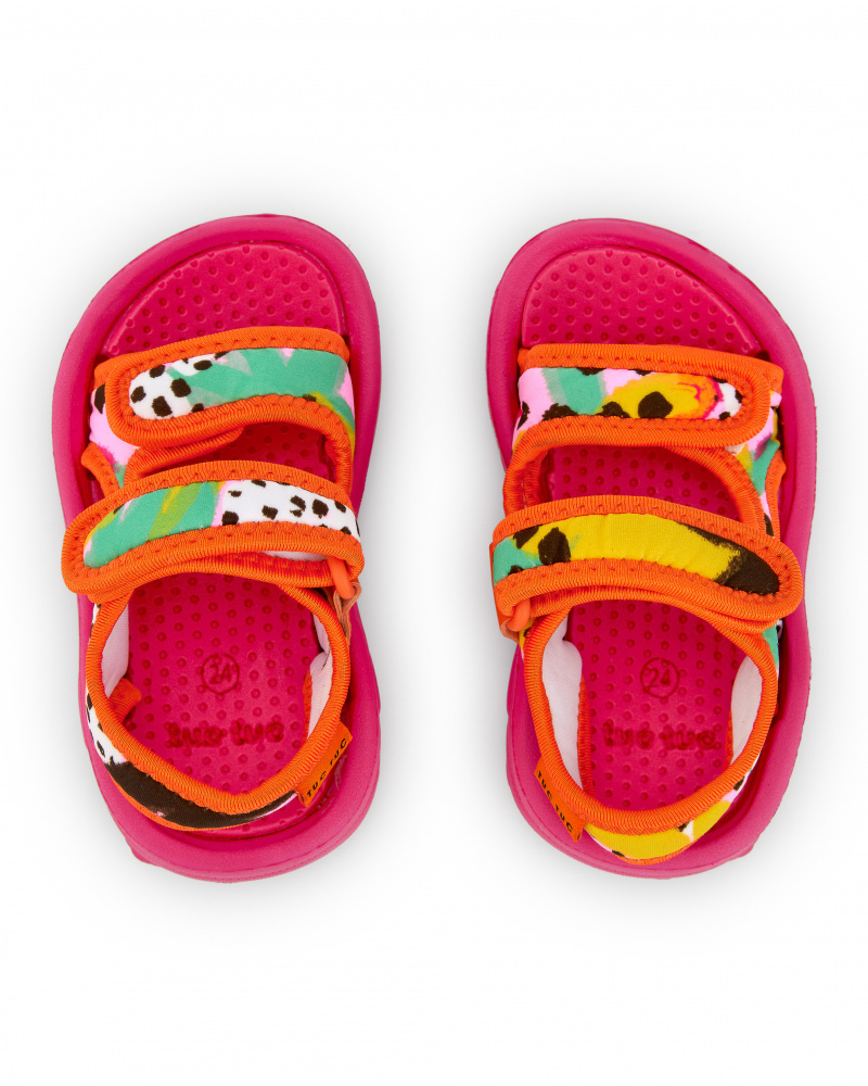 Sneakers da bambina in lycra arancione della Banana Records tuc tuc
