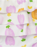 Completo per bambina con cappellino rosa a farfalla e culotte bianche