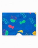 Completo per bambino con t-shirt bianca e pantaloncini blu