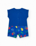 Tutina di maglia per bambino con stampa di balena Tutina di maglia per bambino con stampa di balena