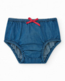 Completo per bambina con t-shirt bianca di medusa e gonna in denim con volant