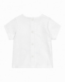 Completo per bambino con t-shirt bianca con elefante, giacca blu con cappuccio e pantaloni lunghi