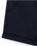 Bermudas azul marino para niño con dobladillo enrollado Bermudas azul marino para niño con dobladillo enrollado