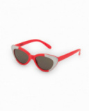 Gafas de sol rojas y blancas para niña Gafas de sol rojas y blancas para niña