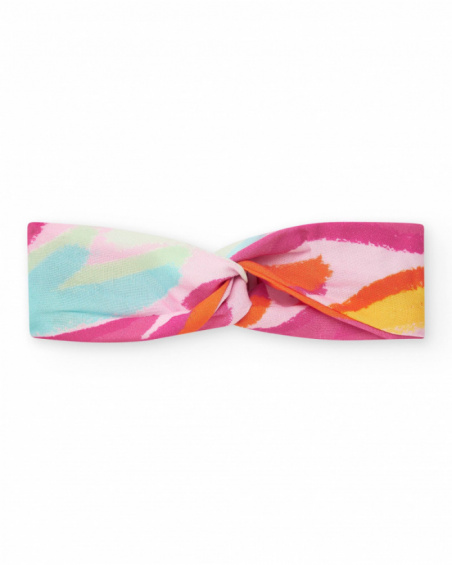iadema multicolor de punto para niña con nudo decorativo