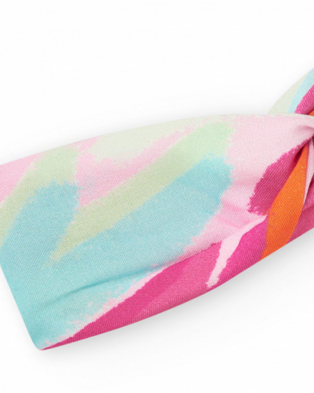 iadema multicolor de punto para niña con nudo decorativo