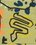 Sudadera caqui para niño con estampado de animales y detalles