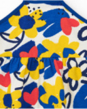 Vestito a spalline per bambina blu con fiori Vestito a spalline per bambina blu con fiori