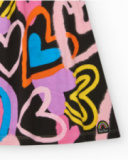 Vestito per bambina nero con cuori Vestito per bambina nero con cuori