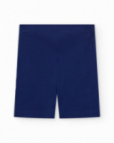 Leggings ciclista per bambina blu marino con stelle Leggings ciclista per bambina blu marino con stelle