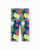 Leggings per bambina con stampa vivace e vita elastica Leggings per bambina con stampa vivace e vita elastica