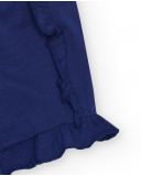 Pantaloncini per bambina blu con volant e vita elastica | tuc tuc Pantaloncini per bambina blu con volant e vita elastica | tuc tuc
