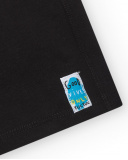 Bermuda per bambino nero con cordino bianco regolabile Bermuda per bambino nero con cordino bianco regolabile