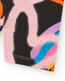 Leggings per bambina nero con cuori e arcobaleno Leggings per bambina nero con cuori e arcobaleno