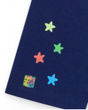Leggings ciclista per bambina blu marino con stelle Leggings ciclista per bambina blu marino con stelle