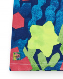 T-shirt per bambina blu con stampa floreale T-shirt per bambina blu con stampa floreale