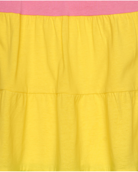 Abito senza maniche per bambina in colori variati.