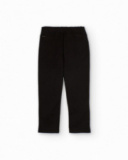 Pantalone chino nero per bambino con vita elasticizzata