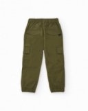 Pantaloni cargo da bambino colore verde militare