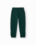 Pantalón jogger para niño color verde oscuro con cordón ajustable