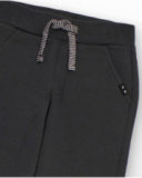 Pantalón jogger gris oscuro para niño con cordón bicolor