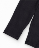 Pantaloni per bambino grigio scuro con bottoni decorativi