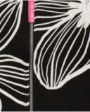 Felpa con cappuccio bambina in nero con stampa floreale collezione love flowers