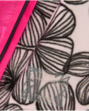 Giacca bambina in fucsia con effetto traslucido e cappuccio