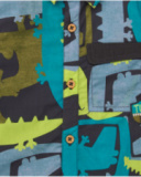 Camicia a maniche lunghe per bambino con stampa multicolore di dinosauri