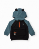 Felpa con cappuccio e orecchie decorative per bambino