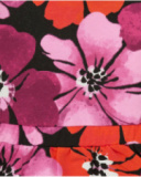 Vestito per bambina con stampa floreale in fucsia.