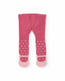 Collant per bambina nei toni del rosa con motivo a cuori Collant per bambina nei toni del rosa con motivo a cuori