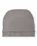 Cappellino in maglia per neonato grigio con applicazione di pinguino