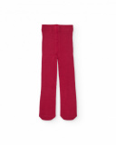 Set di collant per bambina in rosso e blu navy con cuori