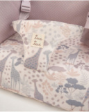 Seggiolino da viaggio portatile con stampa giraffe