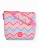 Seggiolino da viaggio portatile con design zigzag multicolore