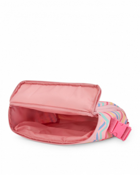 Seggiolino da viaggio portatile con design zigzag multicolore