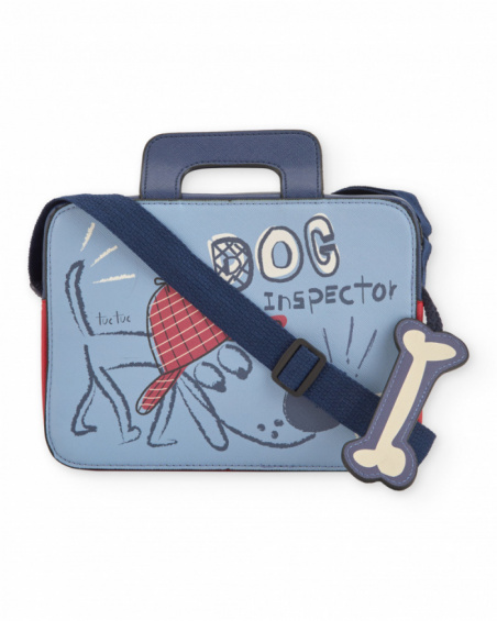 Borsa a tracolla per bambino con stampa cane detective