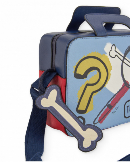 Borsa a tracolla per bambino con stampa cane detective