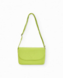 Borsa a tracolla verde lime per bambina con dettaglio cuore