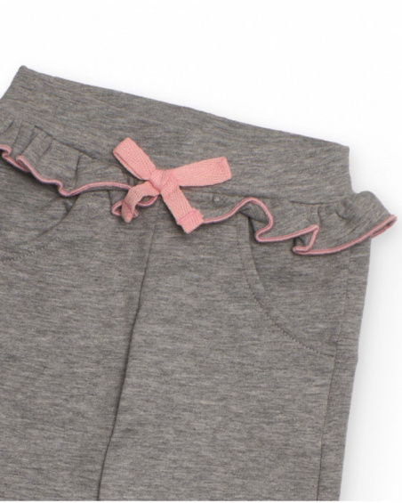 Set di quattro pezzi per bambina con design panda, che include giacche, maglietta e pantaloni in