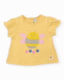 Completo in maglia per neonato con ricamo floreale