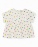 Completo in maglia per neonato con design floreale