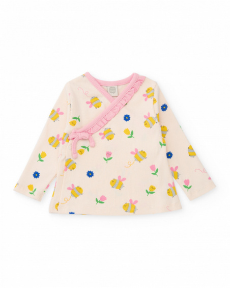 Completo in maglia per neonato con chiusura laterale