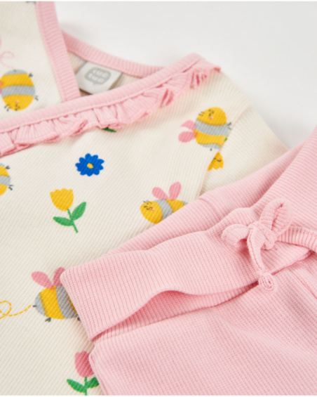 Completo in maglia per neonato con chiusura laterale