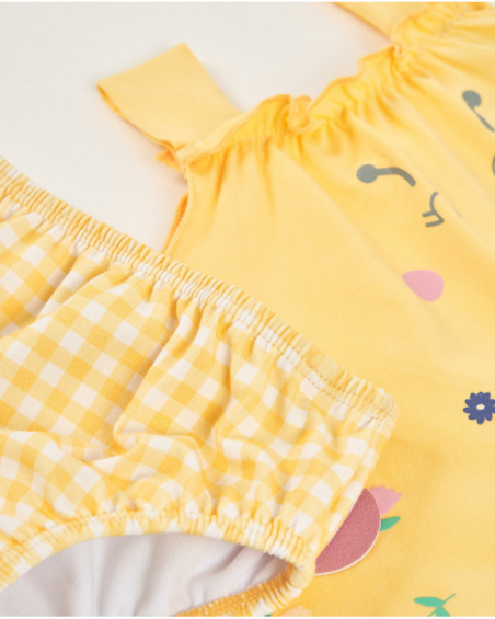 Costume da bagno in maglia per neonato con applicazioni in rilievo