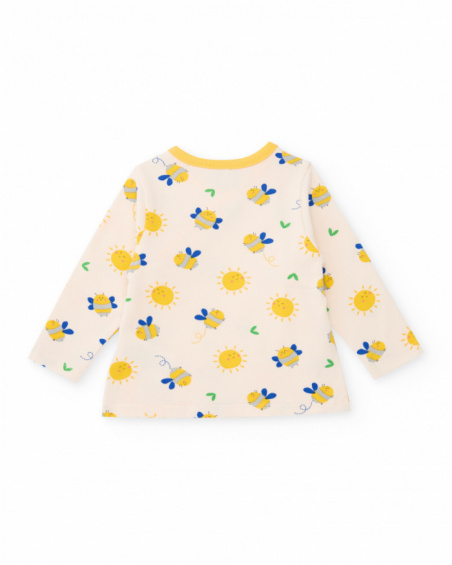 Completo in maglia per neonato con chiusura laterale