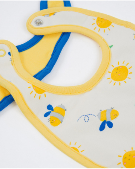 Pack di bavaglini in maglia per neonato con motivo apina